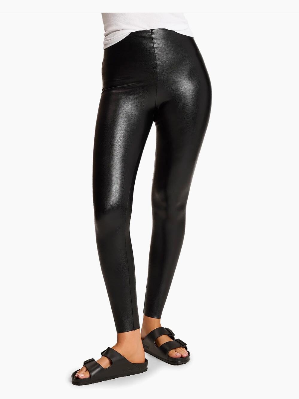 Commando Faux leather lined leggings size medium